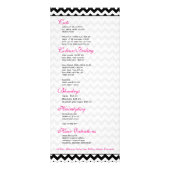 Schwarz-Weiß-Zickzack Muster 2 Werbekarte (Hinten)