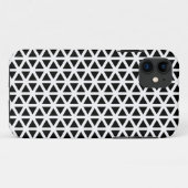 Schwarz-Weiß-Zickzack Muster Case-Mate iPhone Hülle (Rückseite (Horizontal))