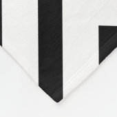 Schwarz-Weiß-Zickzack Muster Fleece-Decken Fleecedecke (Ecke)