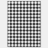 Schwarz-Weiß-Zickzack Muster Magnet (Vorderseite)