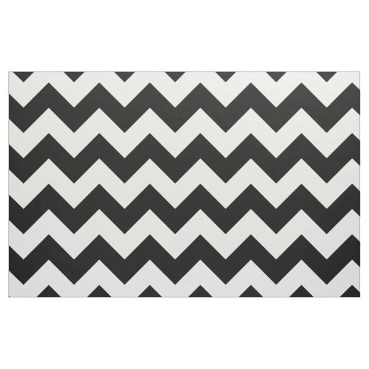 Schwarz-Weiß-Zickzack Stoff (Fat Quarter (45,7 x 55,9 cm))