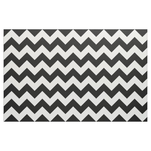 Schwarz-Weiß-Zickzack Zigzag-Fabrik Stoff (Yard (91,4 cm))