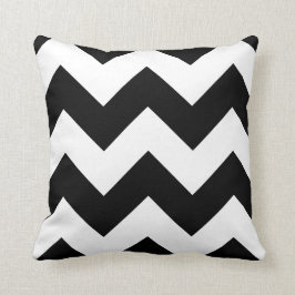 Schwarz-Weiß-Zickzack Zigzag-Wurfkissen Kissen