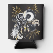 Schwarz-Weiß-Ziegenfarbe Dosenkühler (Vorderseite)