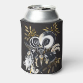 Schwarz-Weiß-Ziegenfarbe Dosenkühler (Kanne Rückseite)