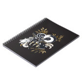 Schwarz-Weiß-Ziegenfarbe Notizblock (Linke Seite)