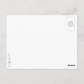 Schwarz-Weiß-Ziegenfarbe Postkarte (Rückseite)