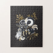 Schwarz-Weiß-Ziegenfarbe Puzzle (Vertikal)