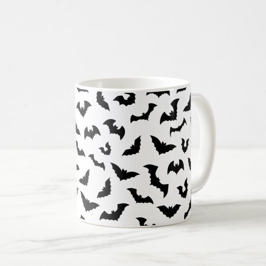 Schwarz-Weiß-Ziegenfliege Kaffeetasse (VorderseiteRechts)