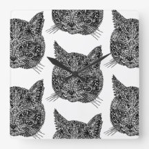 Schwarz-Weiß-Zierkatzen-Portrait