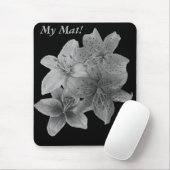 Schwarz-Weiß-Ziermousine Mousepad (Mit Mouse)