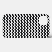 Schwarz-Weiß Zig Zag Zickzack Case-Mate iPhone Hülle (Rückseite (Horizontal))