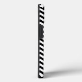 Schwarz-Weiß Zig Zag Zickzack Case-Mate iPhone Hülle (Rückseite / Rechts)