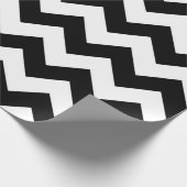 Schwarz-Weiß-Zigzag-Geschenkpackung Geschenkpapier (Ecke)