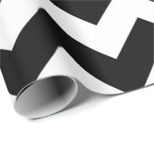 Schwarz-Weiß-Zigzag-Geschenkpackung Geschenkpapier (Rolleneckpunkt)