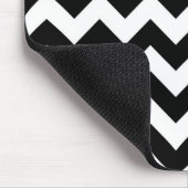 Schwarz-Weiß-Zigzag Mousepad (Ecke)