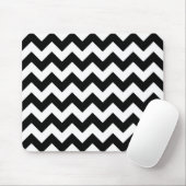 Schwarz-Weiß-Zigzag Mousepad (Mit Mouse)