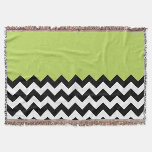 Schwarz-Weiß-Zigzag-Muster, Zickzack, grün Decke (Vorderseite)