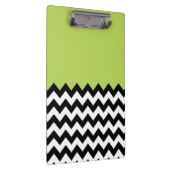 Schwarz-Weiß-Zigzag-Muster, Zickzack, grün Klemmbrett (Rechts)