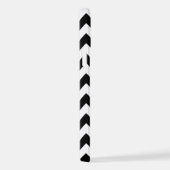 Schwarz-Weiß-Zigzag-Muster, Zickzack Muster iPhone Hülle (Rechte Seite)