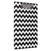 Schwarz-Weiß-Zigzag-Muster, Zickzack Muster Klemmbrett (Rechts)