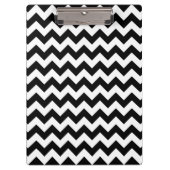 Schwarz-Weiß-Zigzag-Muster, Zickzack Muster Klemmbrett (Vorderseite)