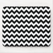 Schwarz-Weiß-Zigzag-Muster, Zickzack Muster Mousepad (Vorne)