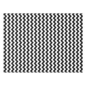 Schwarz-Weiß-Zigzag-Muster, Zickzack Muster Tischdecke (Vorderseite (Horizontal))