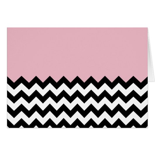 Schwarz-Weiß-Zigzag-Muster, Zickzack, rosa (Vorderseite (Horizontal))