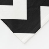 Schwarz-Weiß-Zigzag-Muster, Zickzack, rosa Fleecedecke (Ecke)