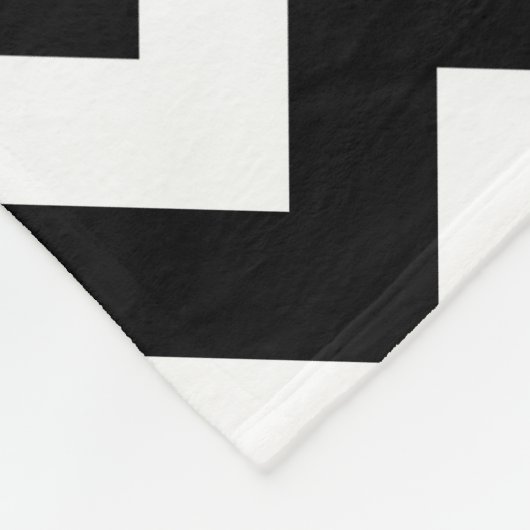 Schwarz-Weiß-Zigzag-Muster, Zickzack, rosa Fleecedecke (Ecke)