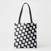 Schwarz-weiß ZigZag Tasche (Vorderseite)