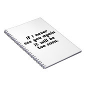 Schwarz-Weiß-Zitat Notizblock (Rechte Seite)