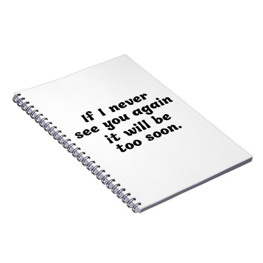 Schwarz-Weiß-Zitat Notizblock (Rechte Seite)