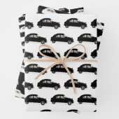 Schwarz-Weiß-Zitronen-Muster 2 V Geschenkpapier Set (Beispiel)