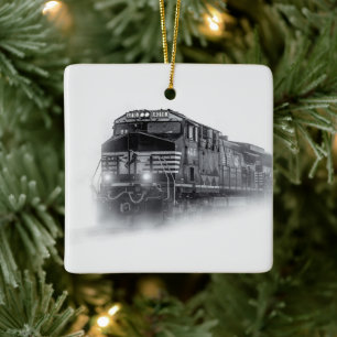 Schwarz-Weiß-Zugtrassen Keramikornament