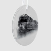 Schwarz-Weiß-Zugtrassen Ornament (Vorderseite)