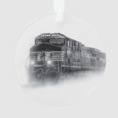 Schwarz-Weiß-Zugtrassen Ornament (Rückseite)