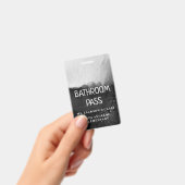 Schwarz-Weiß-Zurück zur Schule Ausweis (Handheld)