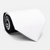 schwarz-weiß-zweifarbig zweifarbig - schwarz-weiß krawatte (Gerollt)