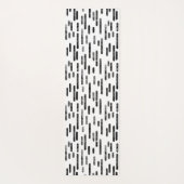 Schwarz-Weiß-Zwerglinien-Muster Yogamatte (Rückseite)