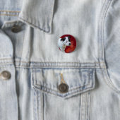 Schwarz-Weiß-Zwergpuppy Button (Beispiel)
