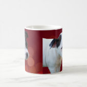 Schwarz-Weiß-Zwergpuppy Kaffeetasse (Mittel)