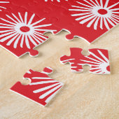 Schwarz-weiße, abstrakte Blumenstruktur. Puzzle (Seite)