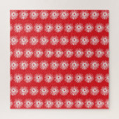 Schwarz-weiße, abstrakte Blumenstruktur. Puzzle (Vertikal)