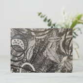 Schwarz-weiße Abstrakte Kunstlederkarte (Stehend Vorderseite)