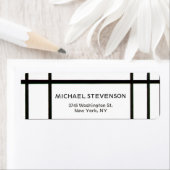 Schwarz-weiße Abstrakte Linien Einzigartig (Insitu)