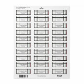 Schwarz-weiße Abstrakte Linien Einzigartig (Vorne)