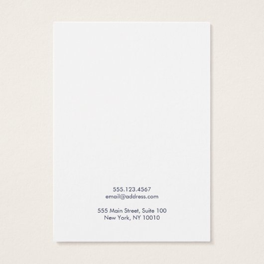 Schwarz-weiße Abstrakte Ohrensichtkarte (Rückseite)