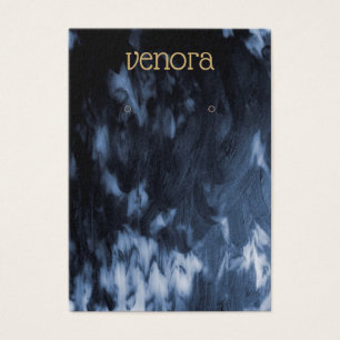 Schwarz-weiße Abstrakte Ohrensichtkarte